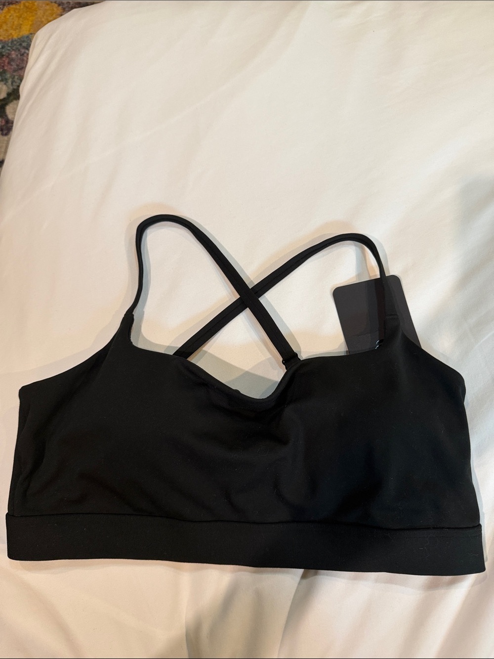 Fabletics Black Cross-Back Sports Bralette